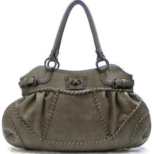 Fashion Turn-lock Stacey Shoulder Bag Hobo Satchel Tote Purse Handbag