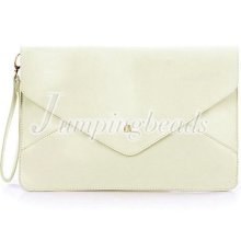 Faux Leather Envelope Baguette Clutch Shoulder Bag Messenger Purse Handbag Tote