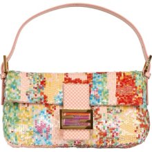 fendi baguette embroidered shoulder bag