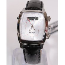 Fendi Men's Grand Tonneau Analog & Digital Watch 001-7200g-176 60 $750 Display