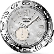 Fendi Round Selleria Stainless Steel Watch Head, 37mm