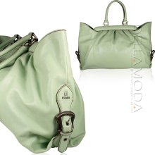 Fendi Tote Bag Calf leather Designer Doctor Bag Green 8BN191 (FF1533)