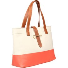 Fossil Austin Shopper Tote Bag - Hot Coral