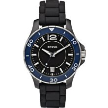 Fossil CE1036 Silicone Black Dial Ceramic Men Watch