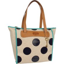 Fossil Key-Per Shopper Tote Bag - Navy