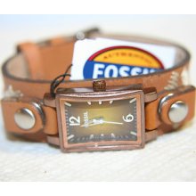 Fossil Ladies Watch Wb1058 With Leather Band Wb4134