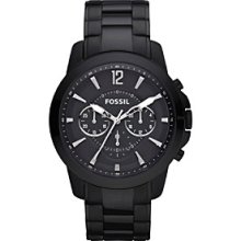 Fossil Men's Grant Black Stainless Steel Watch Men's