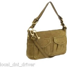 Fossil Modern Cargo Top Zip Handbag Zb4519 $128 Green