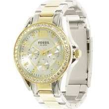 Fossil Two-Tone Boyfriend Watch in Two Tone