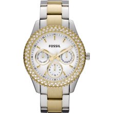 Fossil Women's Stella Silver Dial Watch ES2944