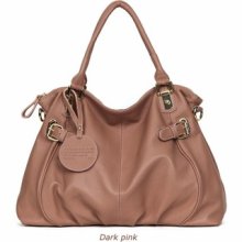 Genuine Leather Elle Shoulderbag Satchel+long Strap