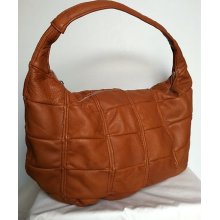Genuine Tan Medium Hobo Shoulder Purse Bag Handmade