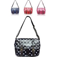 Gessy Polka Dot Designer Handbag / Satchel / Crossbody / Shoulder Bag â€“ G1104d