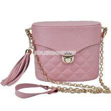 Girls Women's Retro Handbag Pu Tassel Vintage Shoulder Bag Picotin Bag Chain