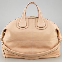 Givenchy Nightingale Zanzi Leather Satchel Bag Large