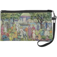 Gloucester Harbour (oil on canvas) Wristlet Clutches