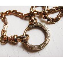 Gold Filled CAM & CO Watch Chain Vintage 1930's-40's