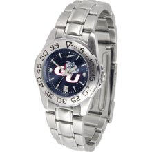 Gonzaga Bulldogs Sport AnoChrome Ladies Watch with Steel Band