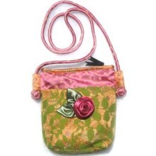 Goody Goody Beautiful Handcrafted Little Bag Silk Purse 8x2x8 Lipstick