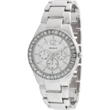 Gruen Ladies Silver-Tone Band with Silver-Tone Dial Watch