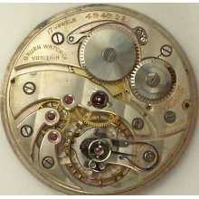 Gruen Verithin Complete Running Pocket Watch Movement - Spare Parts / Repair