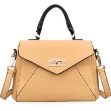 Gsoho Designer Cross Shoulder Tote Bag Genuine Real Cowhide Women Handbag Camel