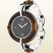 Gucci bamboo collection watch with black dial