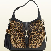 Gucci new jackie jaguar print shoulder bag