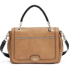 Guess Briza Top Handle Crossbody Bag Just In Camel Multi