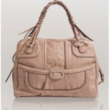 Guess Edna Satchel Handbag, Tan, Vg346006,