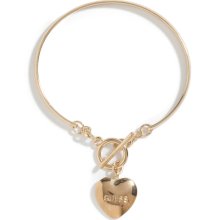 Guess Factory Heart Toggle Gold-Tone Bangle