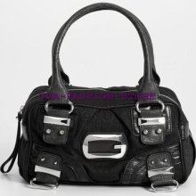 Guess Handbag Jilly Box Bag Purse Black Fashion Lady
