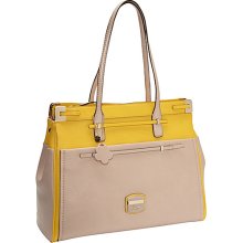 GUESS Huma Medium Tote Yellow Multi