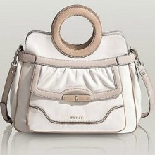 Guess Leya Cutout Carryall Tote, Stone, Vg343223,