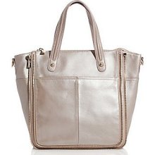 Guess (Marciano)Kylie Convertible Zip Tote Pearl White Leather # PM11GM2 $258.00 - Leather - White - Large