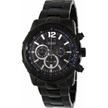 Guess Men's U0046G1 Black Stainless-Steel Quartz Watch with Black Dial