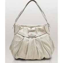 Guess Priscilla Large Hobo Carryall Tote Shopper Handbag Purse Stone Grey