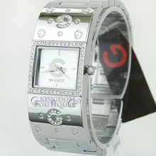 Guess Womens Watch Steel G-logo Silver Steel Swarovski G84001l1 Montre