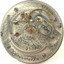 Hamilton Pocket Watch Movement - Grade 924 - Spare Parts / Repair