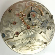 Hampden Pocket Watch Movement - Grade John Hancock - Spare Parts / Repair