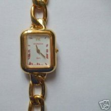 Helena Rubinstein Ladies Gold Plated Bracelet Watch