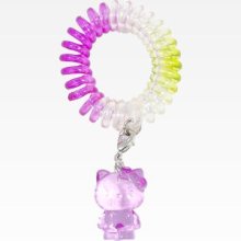 Hello Kitty Coil Bracelet With Charm: Purple