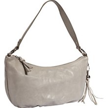 Hobo International Phoebe Satchel Purse Dove Lght Gray $188 Italian Leather