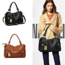Hot Fashion Hobo Lady Pu Leather Totes Shoppers Handbag Shoulder Bag Purse