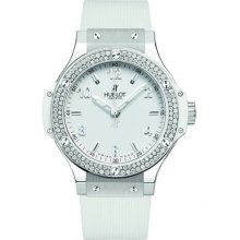 Hublot 38mm Big Bang St. Moritz All White - 2 Rows Diamond Bezel 361.SE.2010.RW.1104