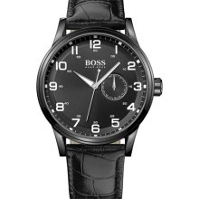 Hugo Boss Black Leather Mens Watch 1512833