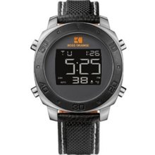 Hugo Boss Orange 1512752 Digital Black Nylon Men's Watch