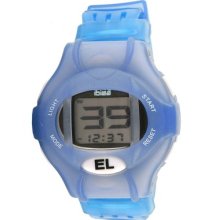 Ibiza Mens Youths Digital Chronograph Watch Blue Pu