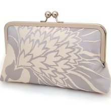 Ice belle clutch : silk bridal purse / wedding accessory / bridesmaid gift