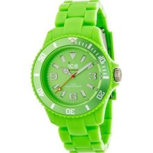 Ice-watch Unisex Quartz Watch With Green Dial Analogue Display And Green Plastic